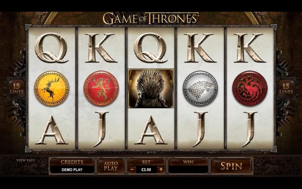Game of Thrones slot bets