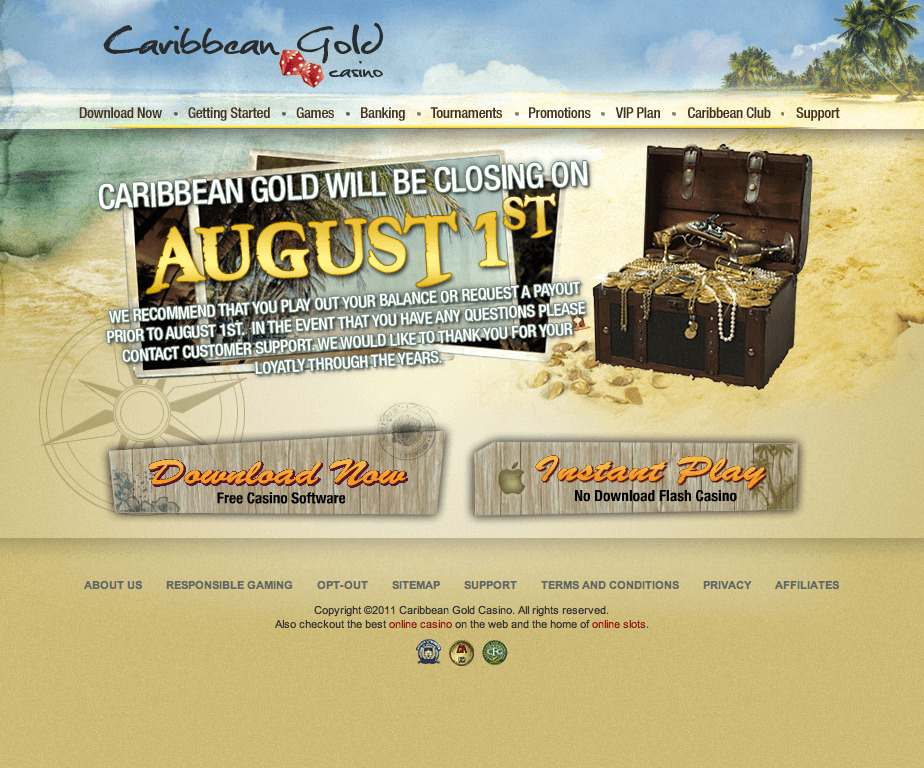 Sitio web oficial de Caribbean Gold