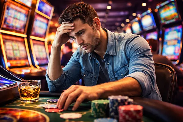 Decisión impulsiva en casino